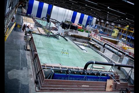 Elements of the new design undergoing testing at MARIN's facilities